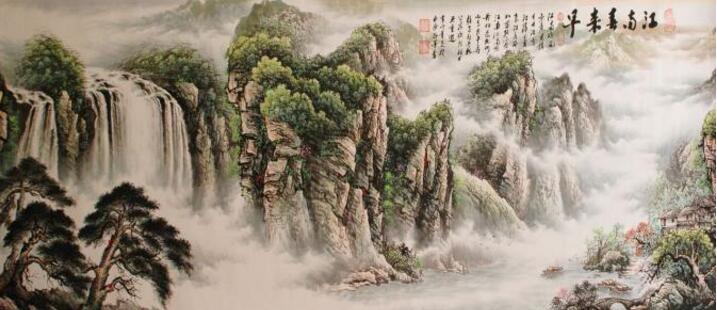 國(guó)畫江南春來(lái)早